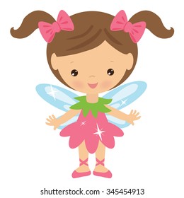 Garden fairy vector illustration