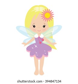 Garden Fairy Vector Illustration Stock Vector (Royalty Free) 394847134 ...