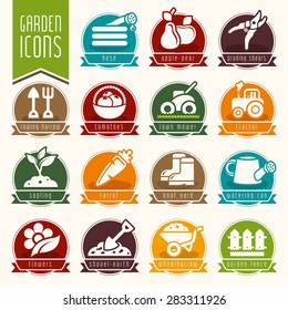 Garden - farm icon set