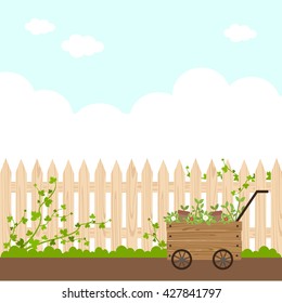 garden fence background
