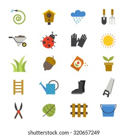 Garden Flat Icons color