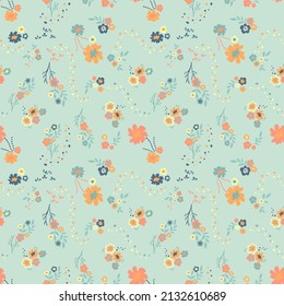 Garden flower botanical seamless pattern floral design for fashion,textile fabric print