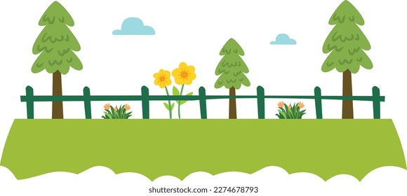Garden Flower Design Vector Template