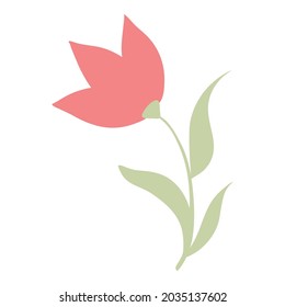 Garden flower icon cartoon vector. Spring floral plant. Design nature element