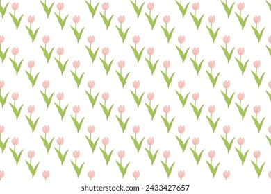 Garden flower, plants, botanical, seamless vector design for fashion, fabric, wallpaper and all prints on white background. Spring pattern. Summer pattern