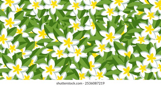 Flor de jardín, plantas, botánica, diseño de Vector de patrón sin fisuras para la moda, tela, Fondo de pantalla y todas las impresiones en color de fondo de menta verde. Lindo patrón en flor Pequeña. Pequeñas flores de colores.