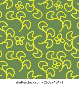 Garden flower, plants ,botanical ,seamless pattern vector design for fashion,fabric,wallpaper and all prints on green mint background color. Cute pattern in small flower. Small colorful flowers.

