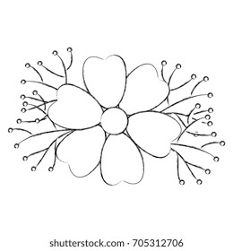 garden flowers decorative icon