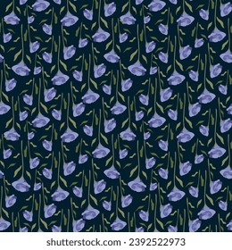Garden flowers, plants, botanical, seamless pattern vector design for fashion, fabric, wallpaper and all prints on mint green background color