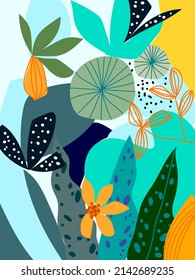 Garden flowers, plants,botanical, rough pattern vector design for fashion,fabric, wallpaper, prints.