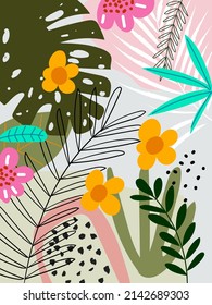 Garden flowers, plants,botanical, seamless pattern vector design for fashion,fabric, wallpaper, prints.