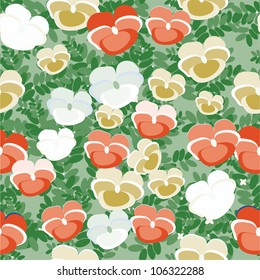 garden flowers seamless texture