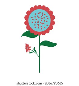 Garden Flowers Vector Element Drawing