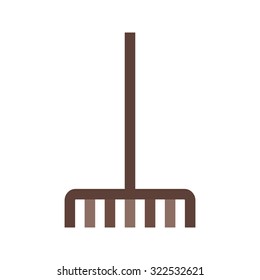 Garden, fork, cleaning icon vector image.Can also be used for gardening. Suitable for mobile apps, web apps and print media.