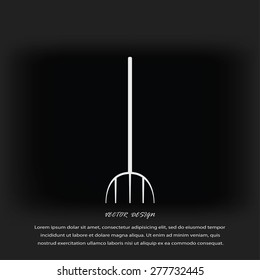 Garden fork icon