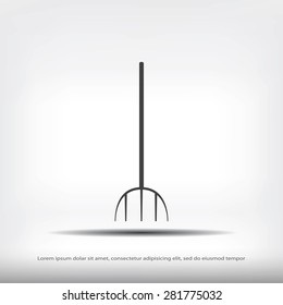 Garden fork icon