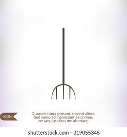 Garden fork icon
