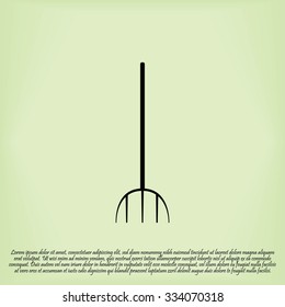 Garden fork icon