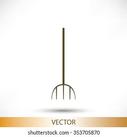 Garden fork icon