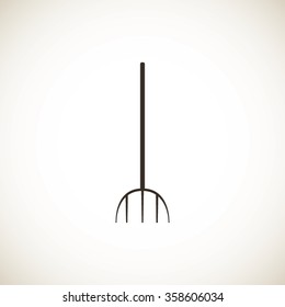 Garden fork icon