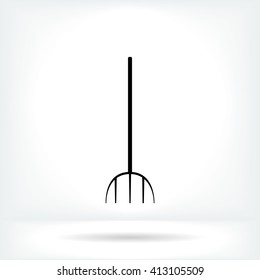Garden fork icon