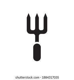 Garden fork icon design. vector illustration