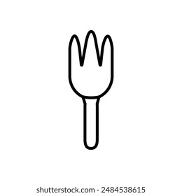 Garden Fork Icon for Gardening Tools, Horticulture Supplies, and Landscaping Graphics