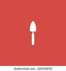 garden fork icon. sign design. red background