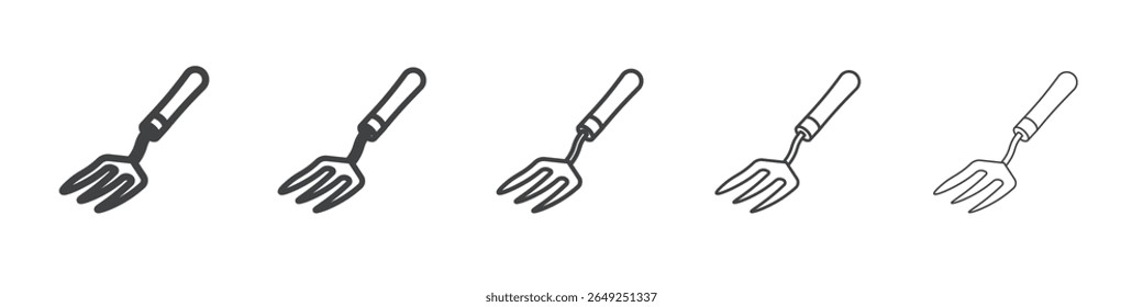 garden fork icon simple illustration collection symbol