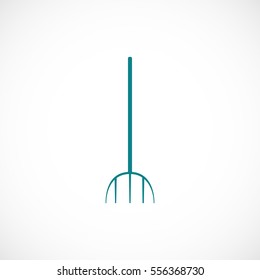 Garden fork icon, vector best flat icon, EPS