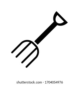Garden fork icon vector design template