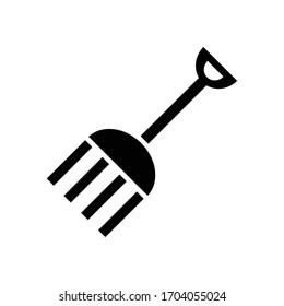 Garden fork icon vector design template
