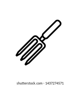 Garden Fork Icon Vector Illustration - Vector