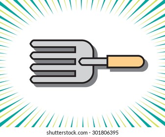 garden fork  vector