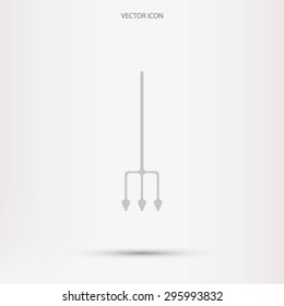 Garden fork vector icon