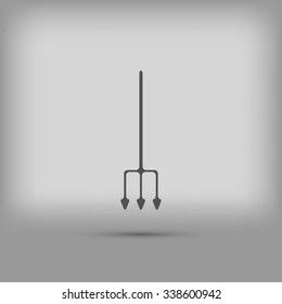 Garden fork vector icon