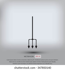 Garden fork vector icon