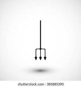 Garden fork vector icon