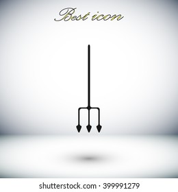 Garden fork vector icon