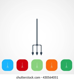 Garden fork vector icon
