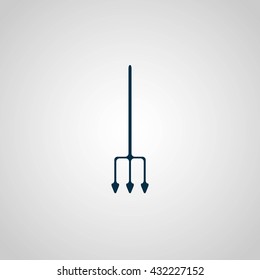 Garden fork vector icon