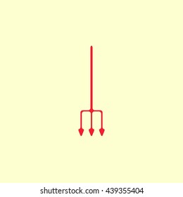 Garden fork vector icon