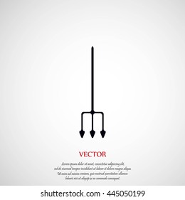 Garden fork vector icon