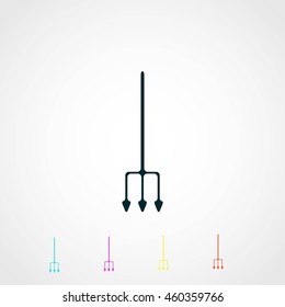 Garden fork vector icon