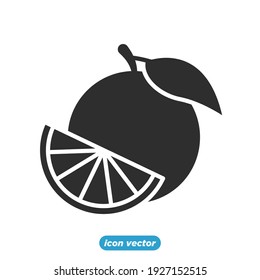 Garden fresh orange icon. orange fruits healthy lifestyle symbol template for graphic and web design collection logo vector illustration