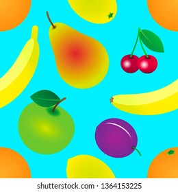Garden fruits pattern