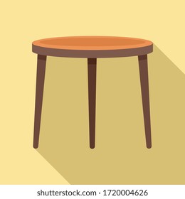 Garden furniture icon. Flat illustration of garden furniture vector icon for web design