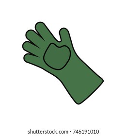 garden glove  vector illustration