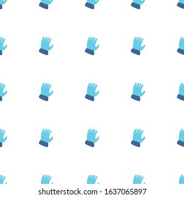 Garden gloves icon pattern seamless isolated on white background. Editable flat Garden gloves icon. Garden gloves icon pattern for web and mobile.