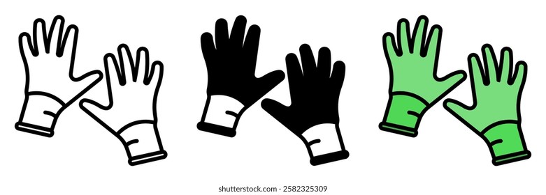 Garden Gloves are protective gloves designed to shield hands from dirt, thorns, and moisture while performing gardening tasks.